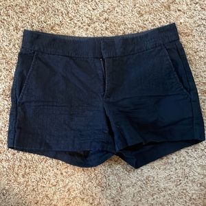 Banana Republic Hampton Fit Eyelet Shorts, Size 2, Navy Blue